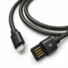 Дата кабель USB 2.0 AM to Lightning 1.0m 2.4A metal black XoKo (XK-CTL-001-BK)