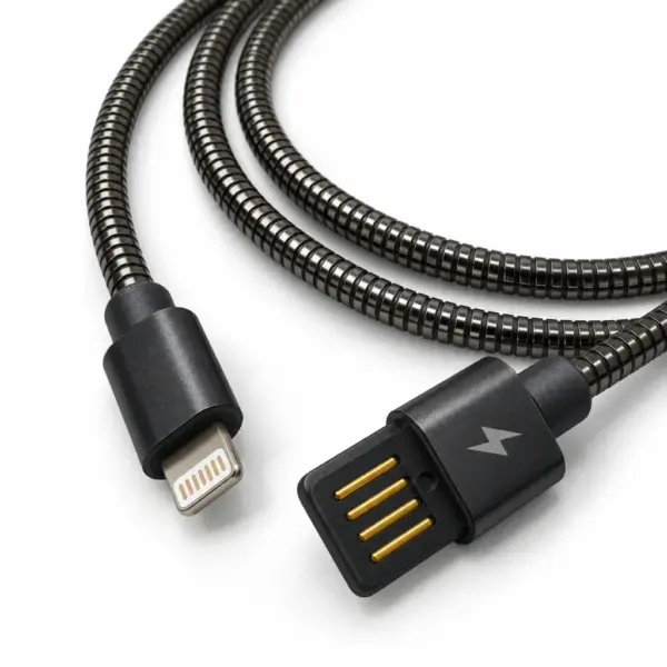 Дата кабель USB 2.0 AM to Lightning 1.0m 2.4A metal black XoKo (XK-CTL-001-BK)