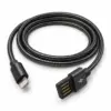 Дата кабель USB 2.0 AM to Lightning 1.0m 2.4A metal black XoKo (XK-CTL-001-BK)