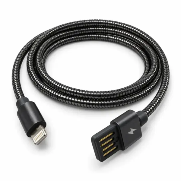 Дата кабель USB 2.0 AM to Lightning 1.0m 2.4A metal black XoKo (XK-CTL-001-BK)