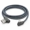 Дата кабель USB 2.0 AM to Lightning 1.0m 2.4A textile 90° corner gray XoKo (XK-CTL-005-GR)