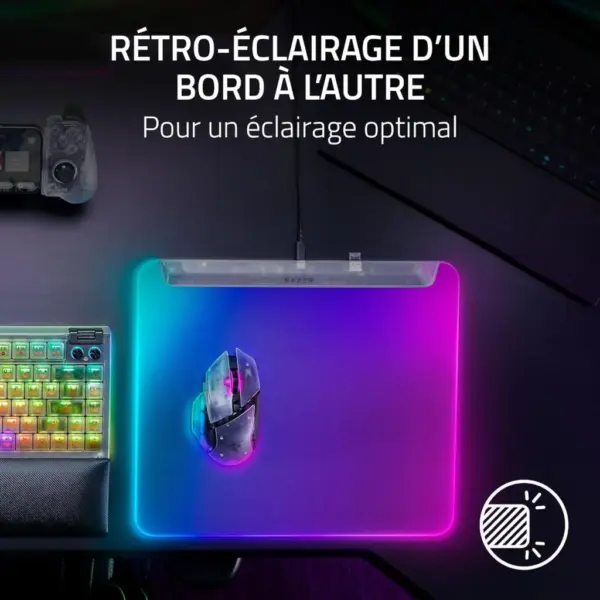 Килимок для мишки Razer Firefly V2 Pro Phantom White (RZ02-04920400-R3M1)