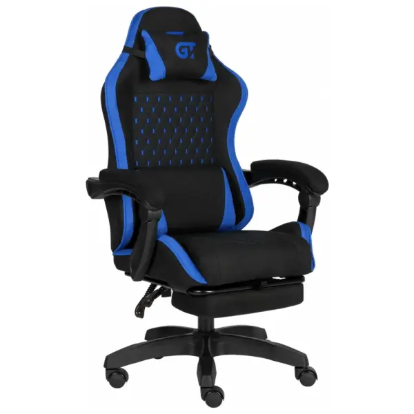 Крісло ігрове GT Racer X-2339 Black/Blue (X-2339 Fabric Black/Blue)