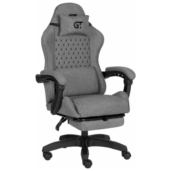 Крісло ігрове GT Racer X-2339 Black/Gray (X-2339 Fabric Black/Gray)